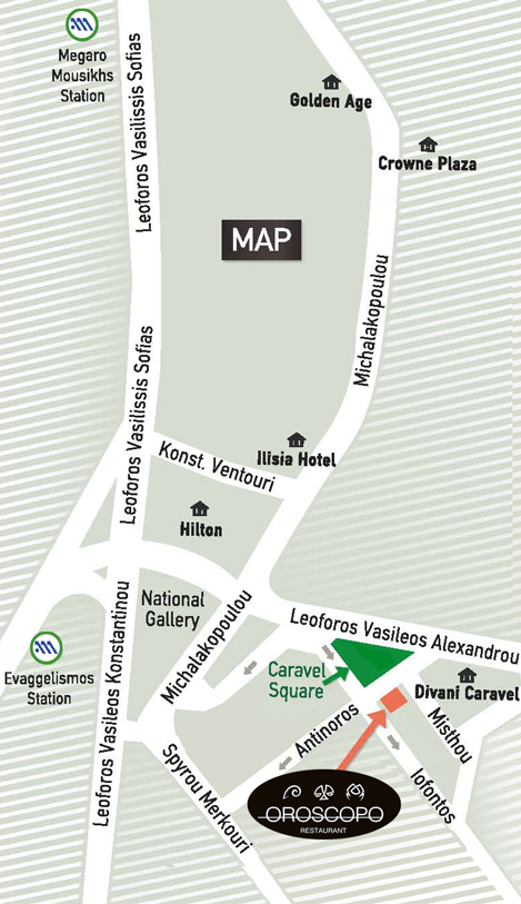 Map to Oroscopo Restaurant